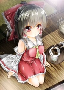 Rating: Safe Score: 0 Tags: 1girl artist_request black_hair hakurei_reimu red_eyes solo tagme touhou User: MegaStyle