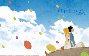 Rating: Safe Score: 0 Tags: baloon cliff cloud eternal is love mugi our pastel texture yuu User: tida