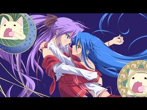 Rating: Questionable Score: 0 Tags: izumi_konata kagami_hiiragi lucky_star User: Godslayer