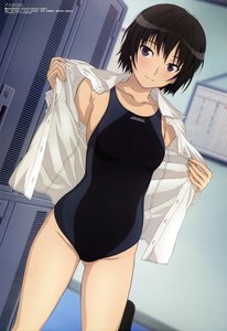 Rating: Safe Score: 0 Tags: 1girl amagami artist_request brown_hair nanasaki_ai purple_eyes short_hair smile solo swimsuit User: Rukaister